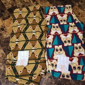 Lularoe TC Bunny & Chipmunks Leggings